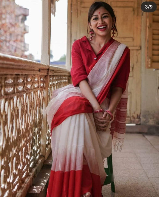 Attractive Handloom Weaving Silk Saree