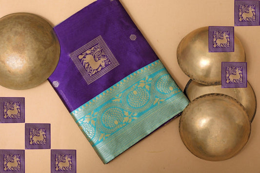 Valiba Skly-Purple Beautiful Rich Pallu & Jacquard Work Saree