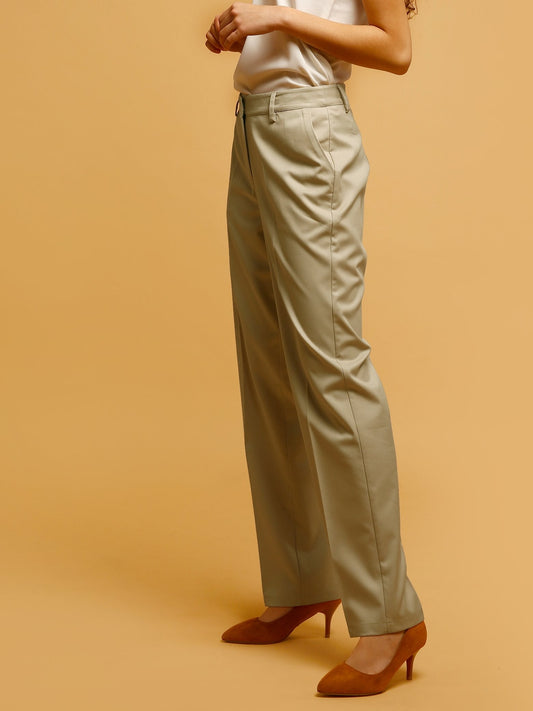 Formal Straight Fit Pants - Beige