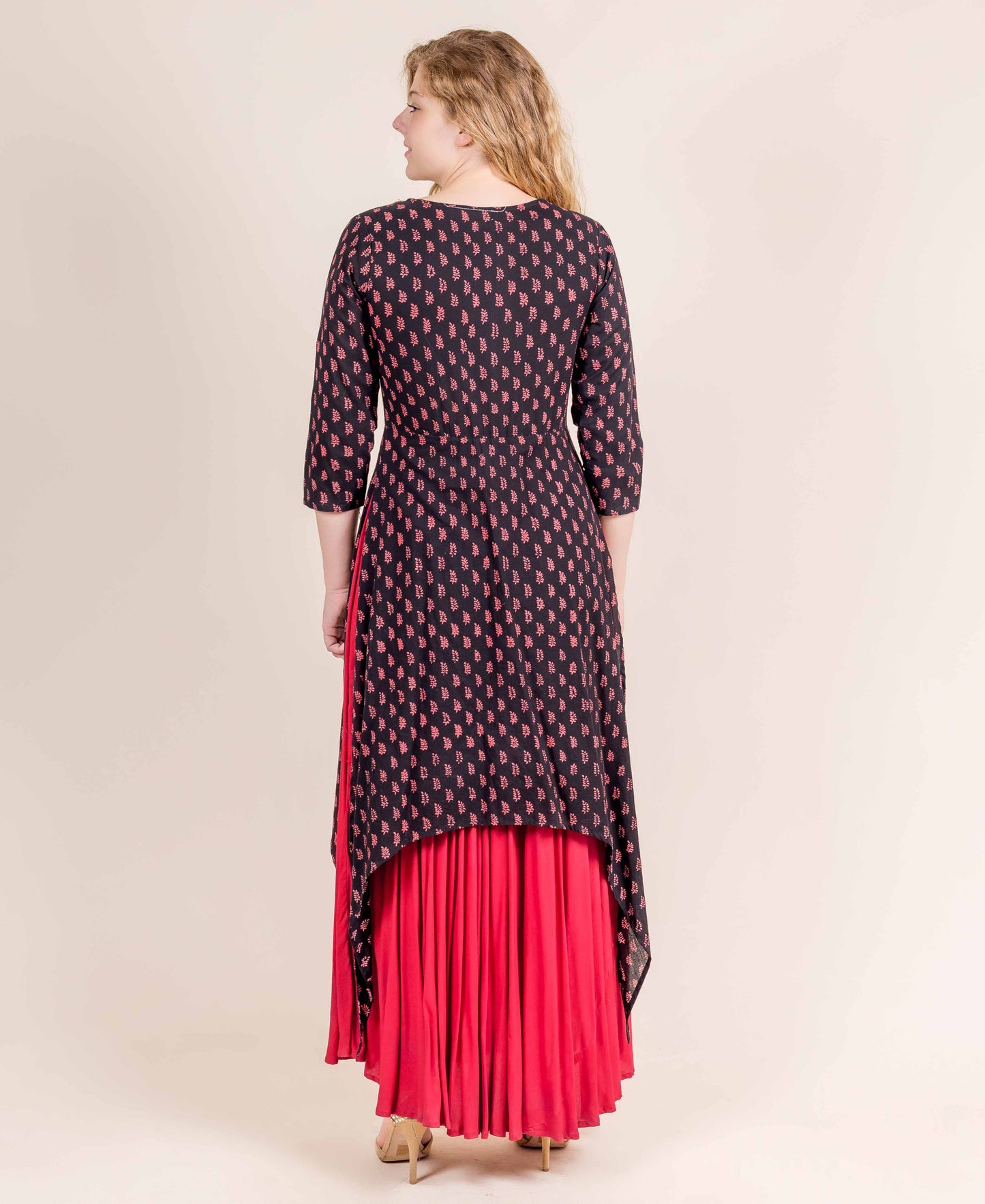Indo Western Dress with Neck Tassels