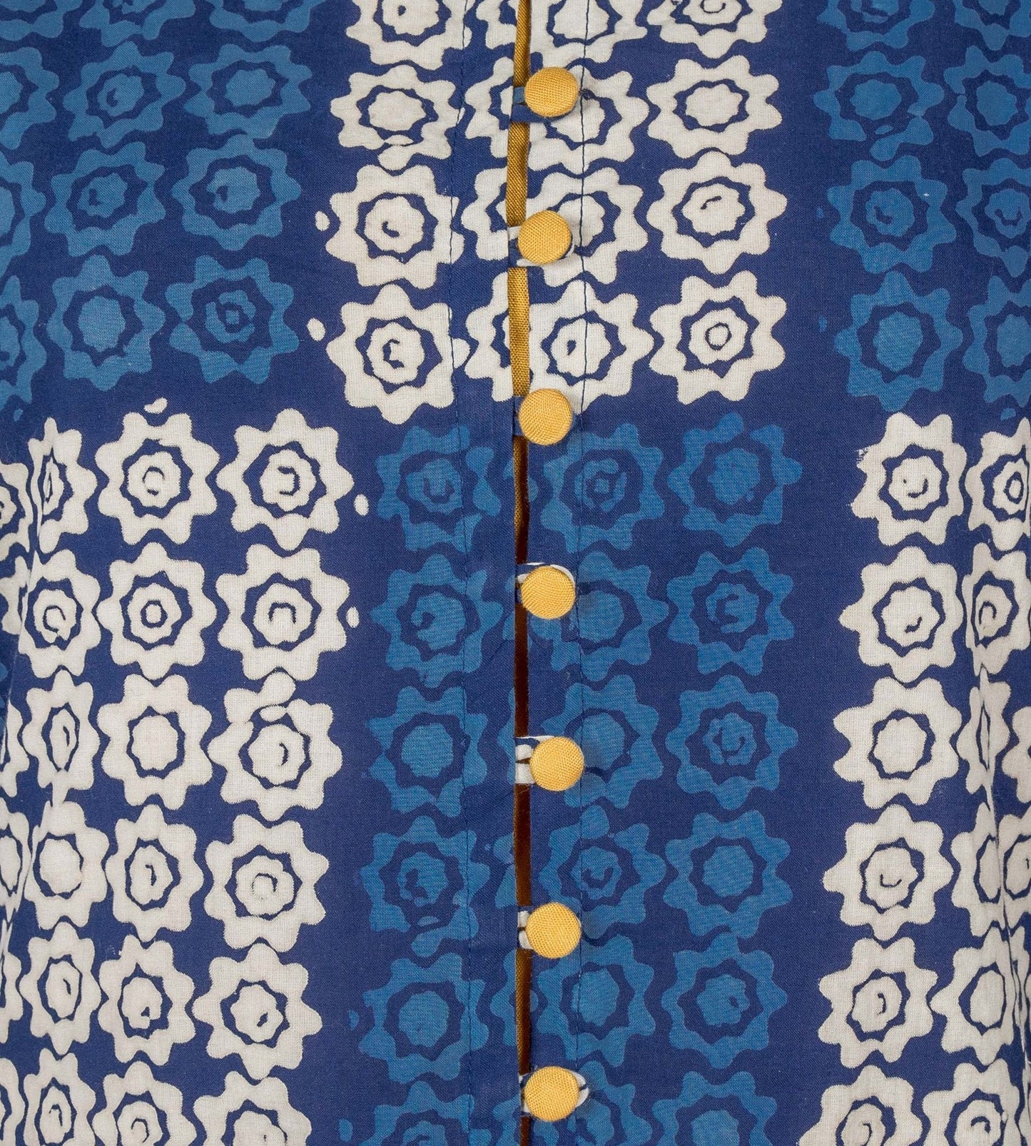 C- Cut Long Indo Western Dress With Solid Yellow Inner