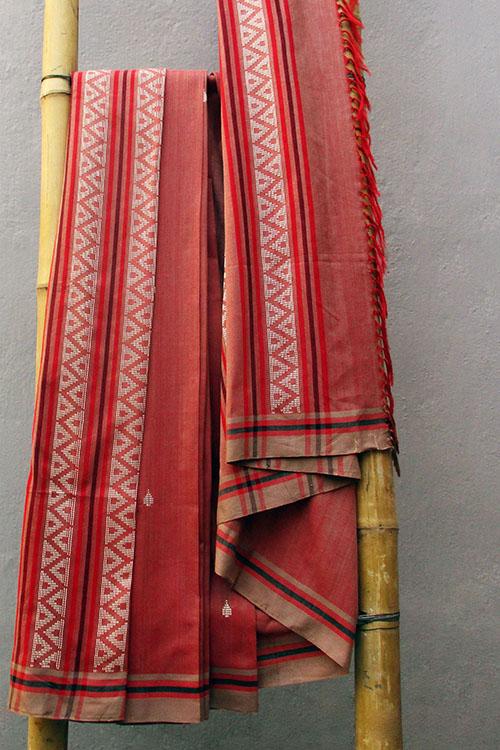 Lavanya' Handwoven Extra Weft Cotton Saree-16