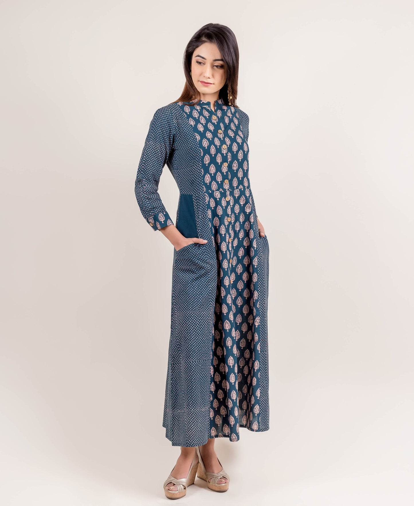 Classy & Snazzy Pocketed Mix Match Dress
