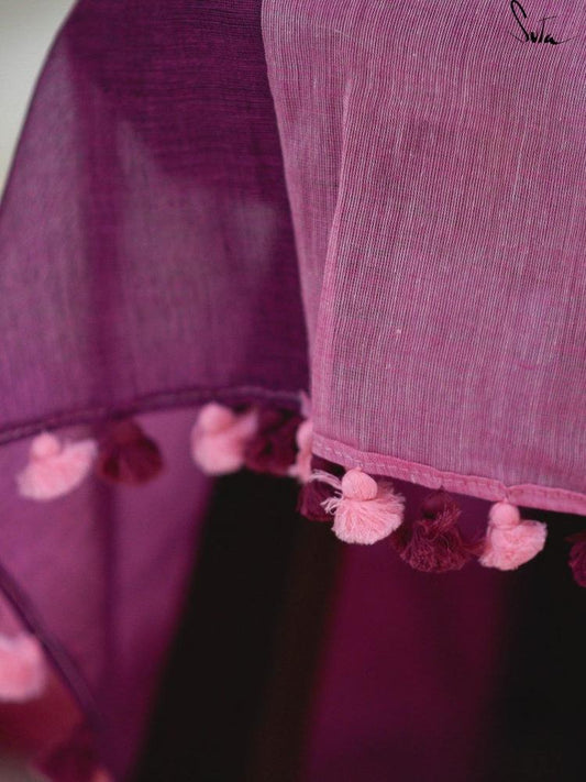 Pink Rose and Purple Orchid