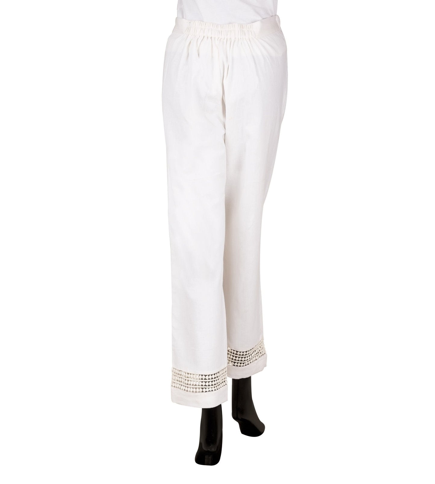 White Laced Pants
