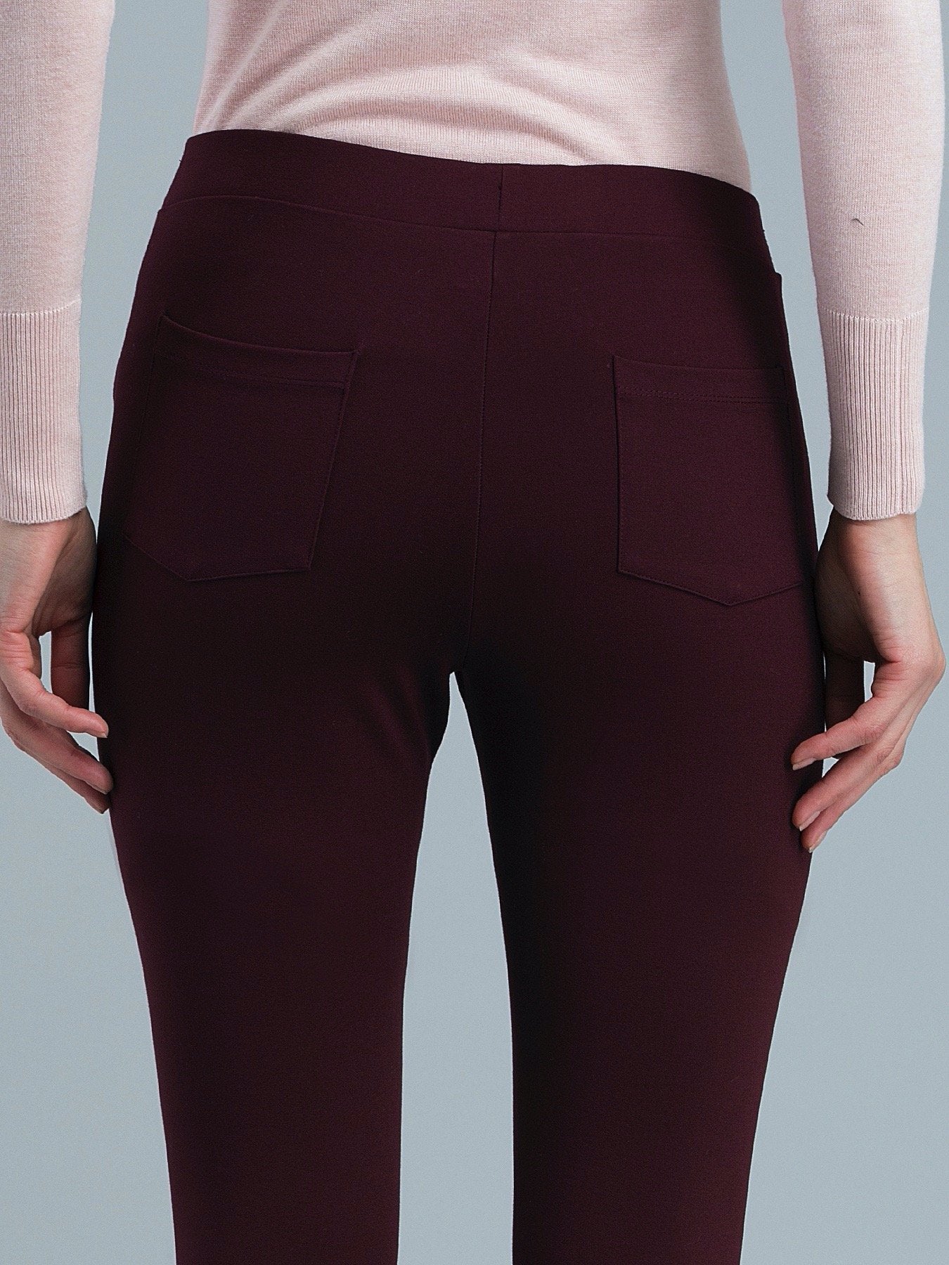 4 Way Stretch Skinny Fit LivIn Jeggings - Maroon