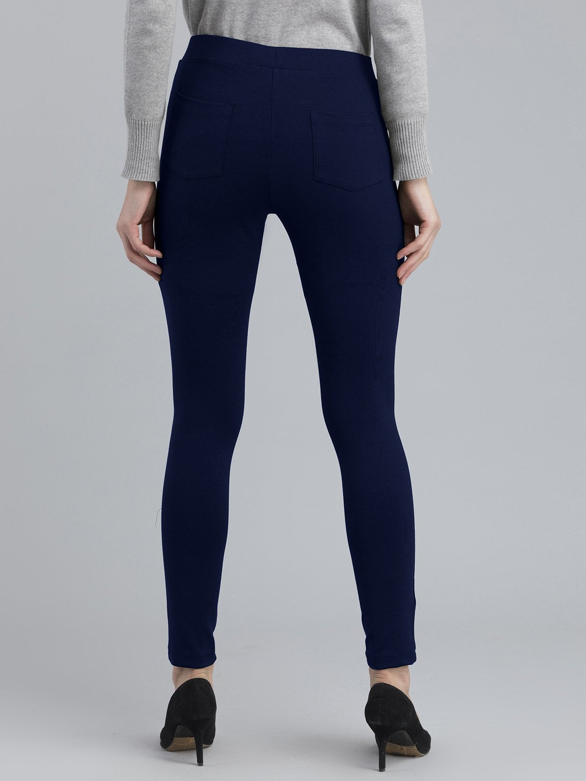 4 Way Stretch Skinny Fit LivIn Jeggings - Navy