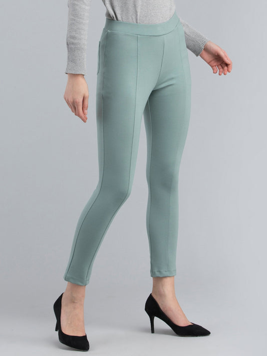 4 Way Stretch Skinny Fit LivIn Jeggings - Green