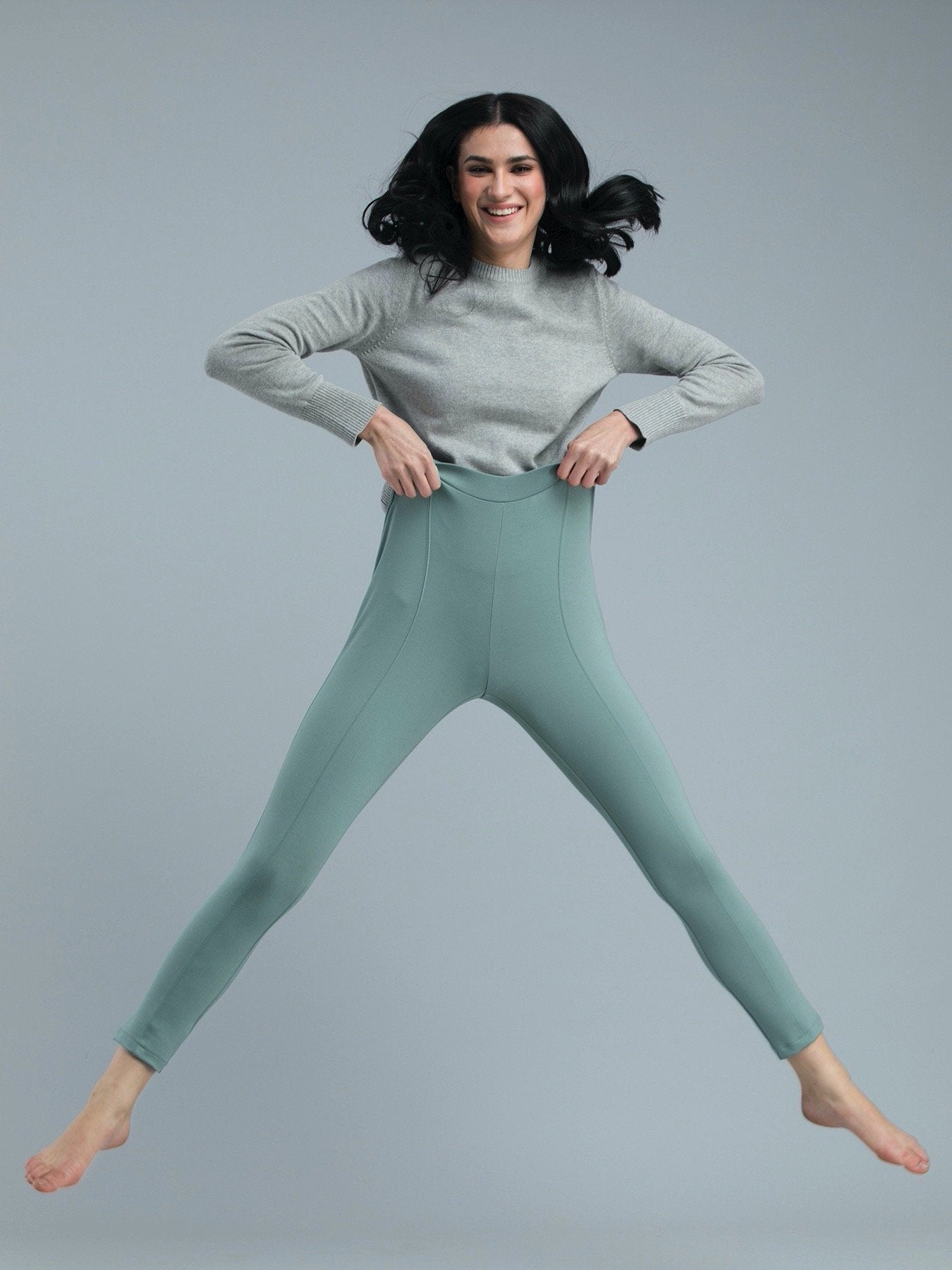4 Way Stretch Skinny Fit LivIn Jeggings - Green