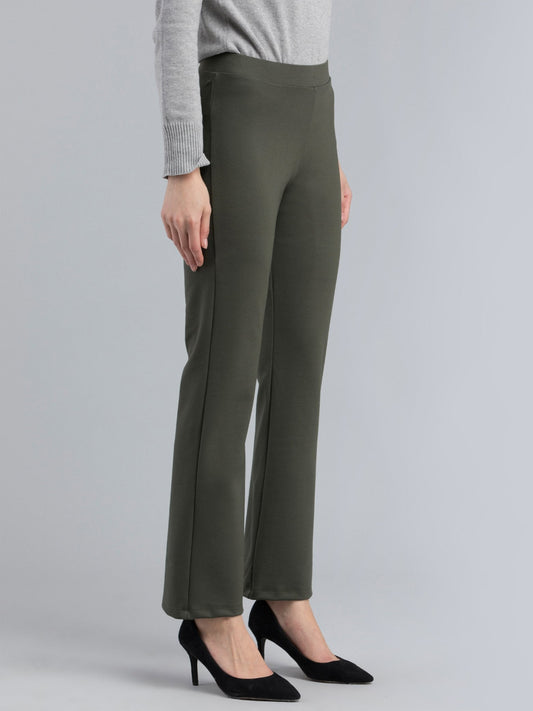 4 Way Stretch Bootcut LivIn Jeggings - Olive