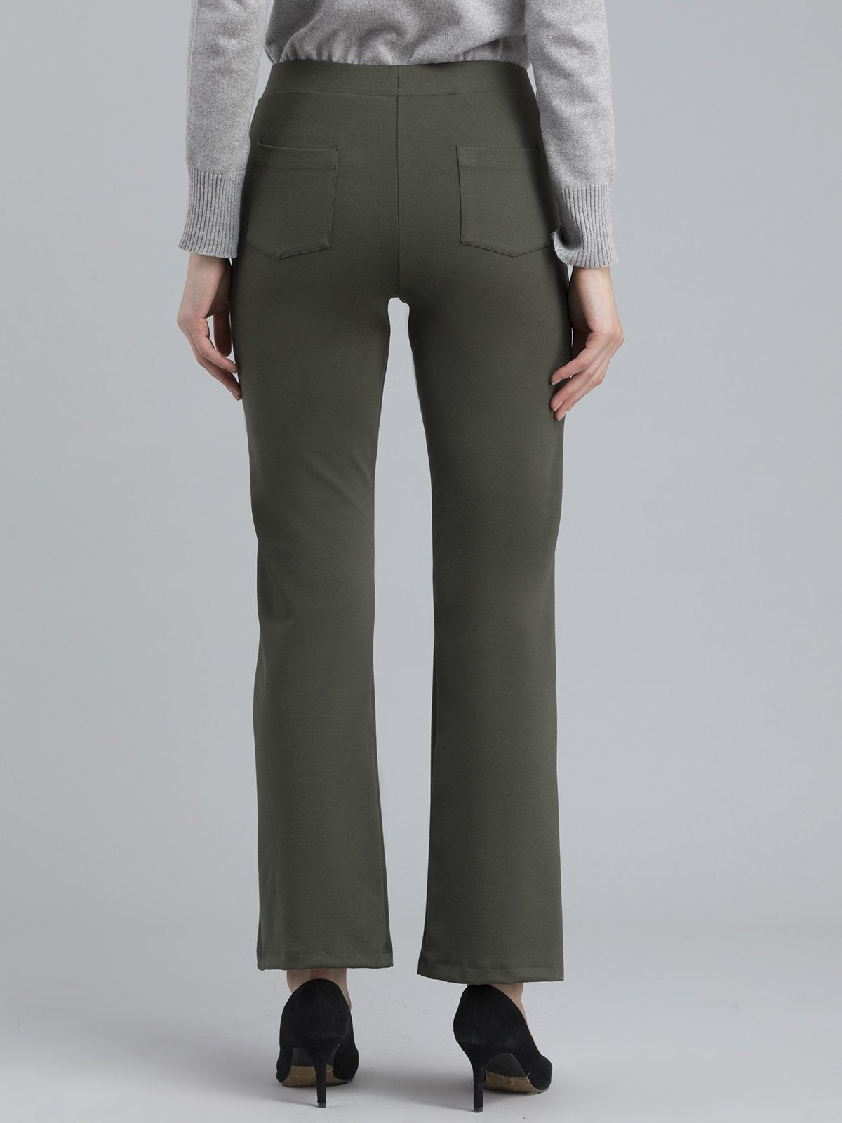 4 Way Stretch Bootcut LivIn Jeggings - Olive