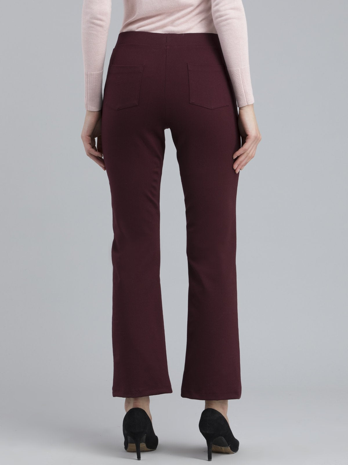 4 Way Stretch Slim Fit LivIn Jeggings - Maroon