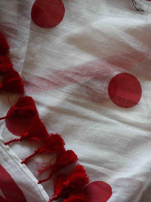 Snow cherries in the sky polka