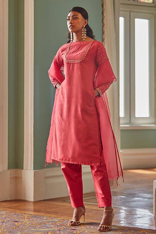 Sunrise Ruby Long Kurta