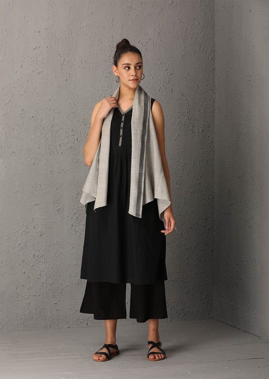 Grey cape with inner and palazzo (SW-36B)