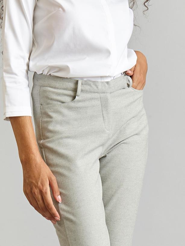 Essential Comfort Trousers - Light Grey Melange