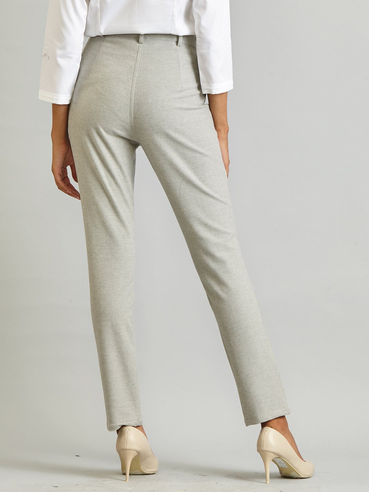 Essential Comfort Trousers - Light Grey Melange