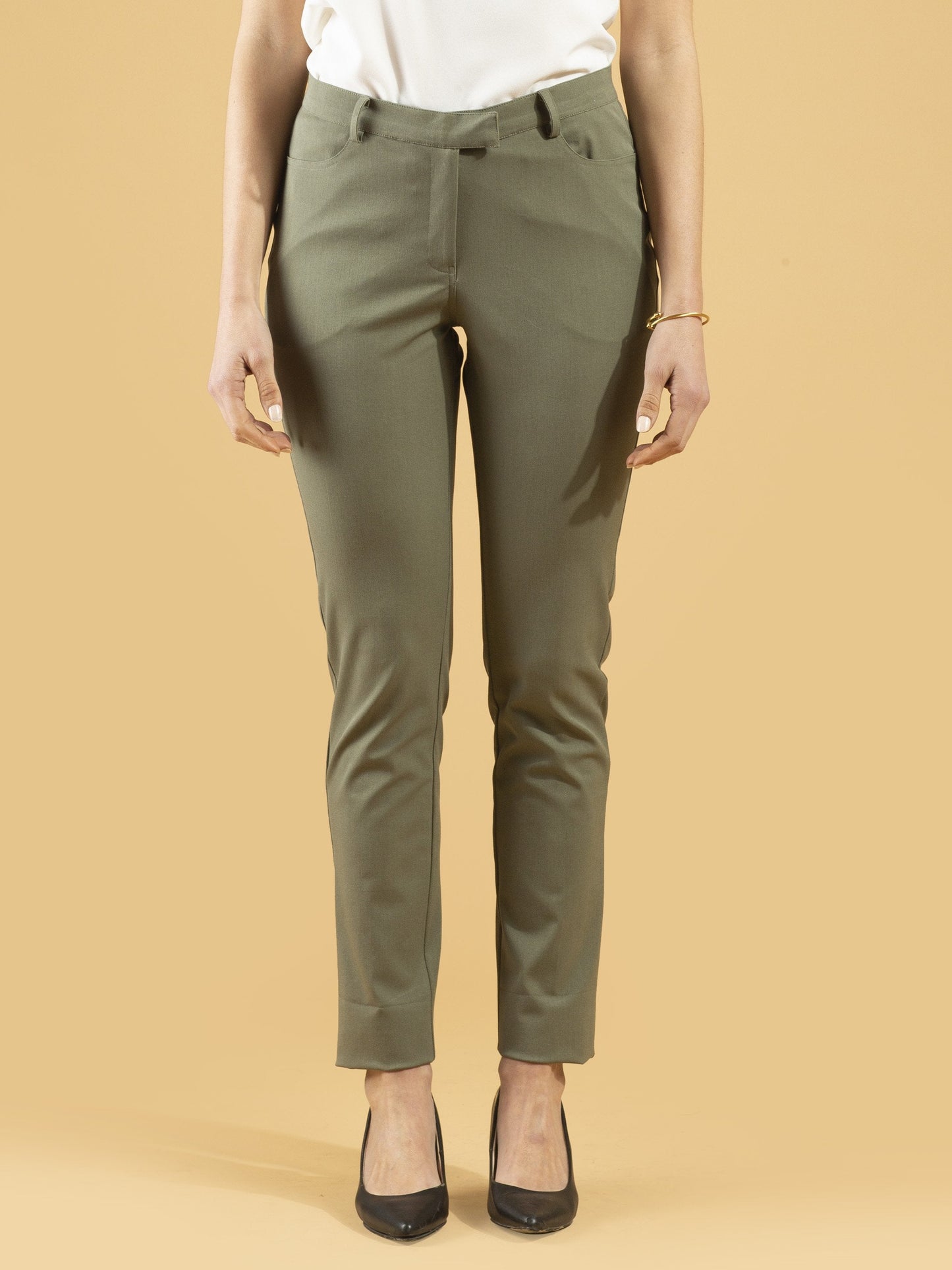 Essential Comfort Trousers - Camouflage Green
