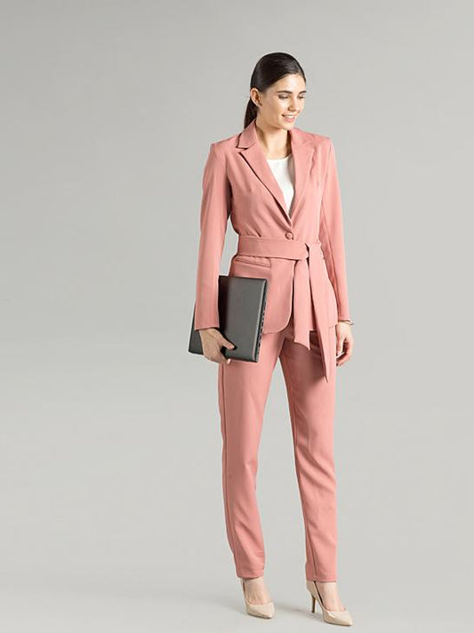 Essential Easy Care Work Trousers - Pink