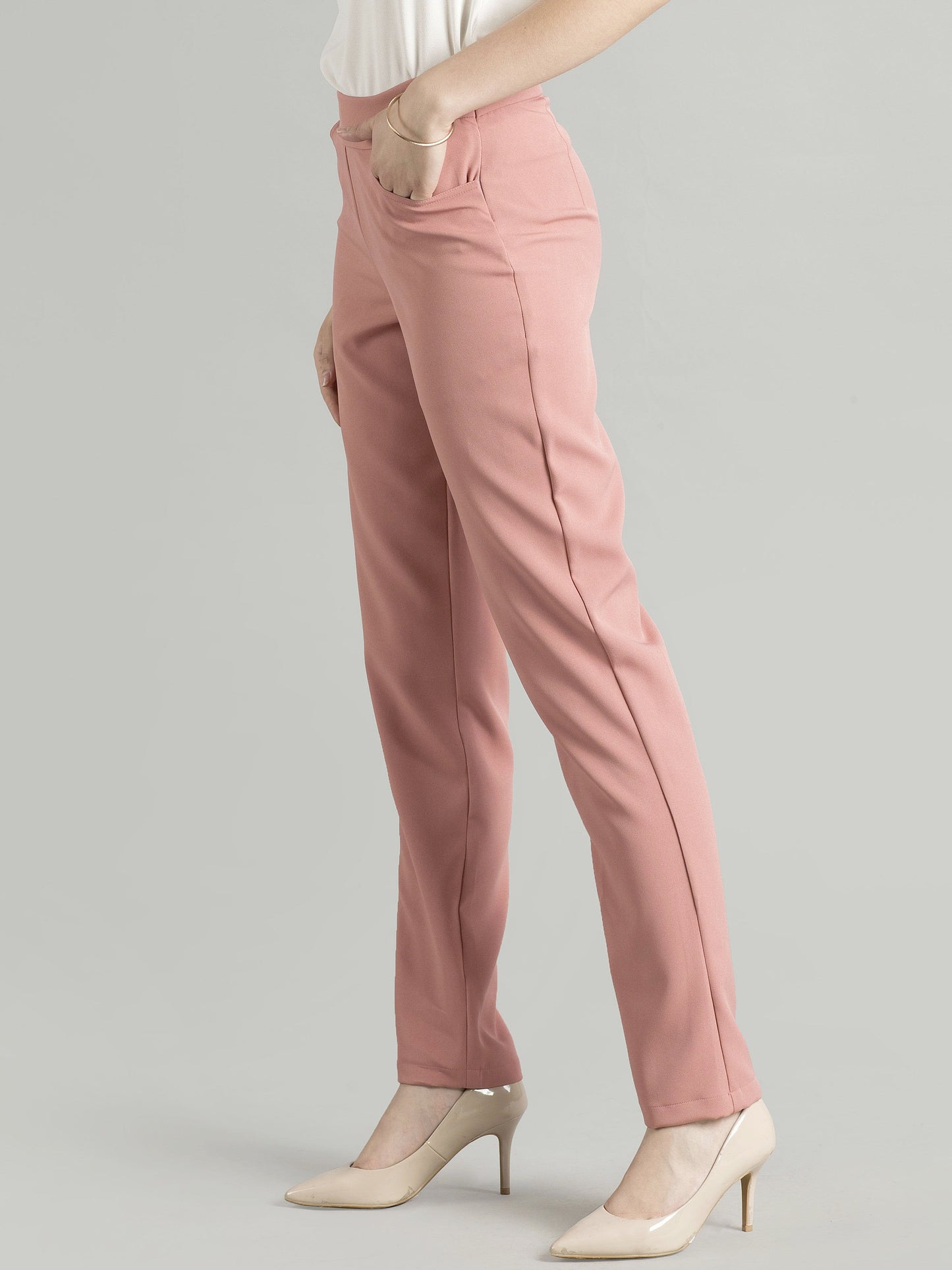 Essential Easy Care Work Trousers - Pink