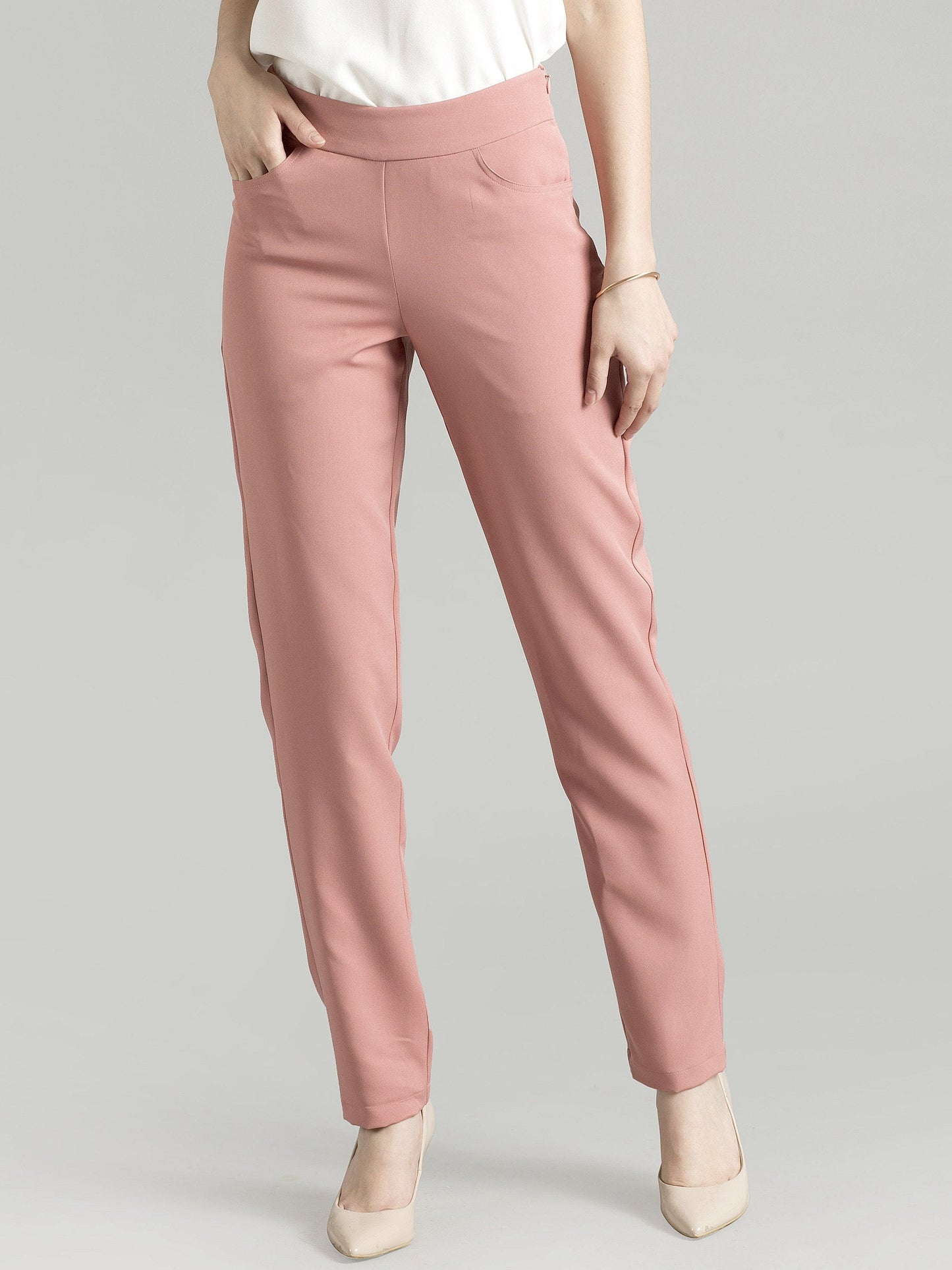Essential Easy Care Work Trousers - Pink