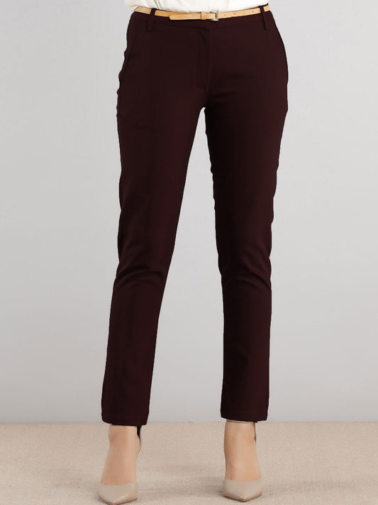 Essential Comfort Trousers - Maroon