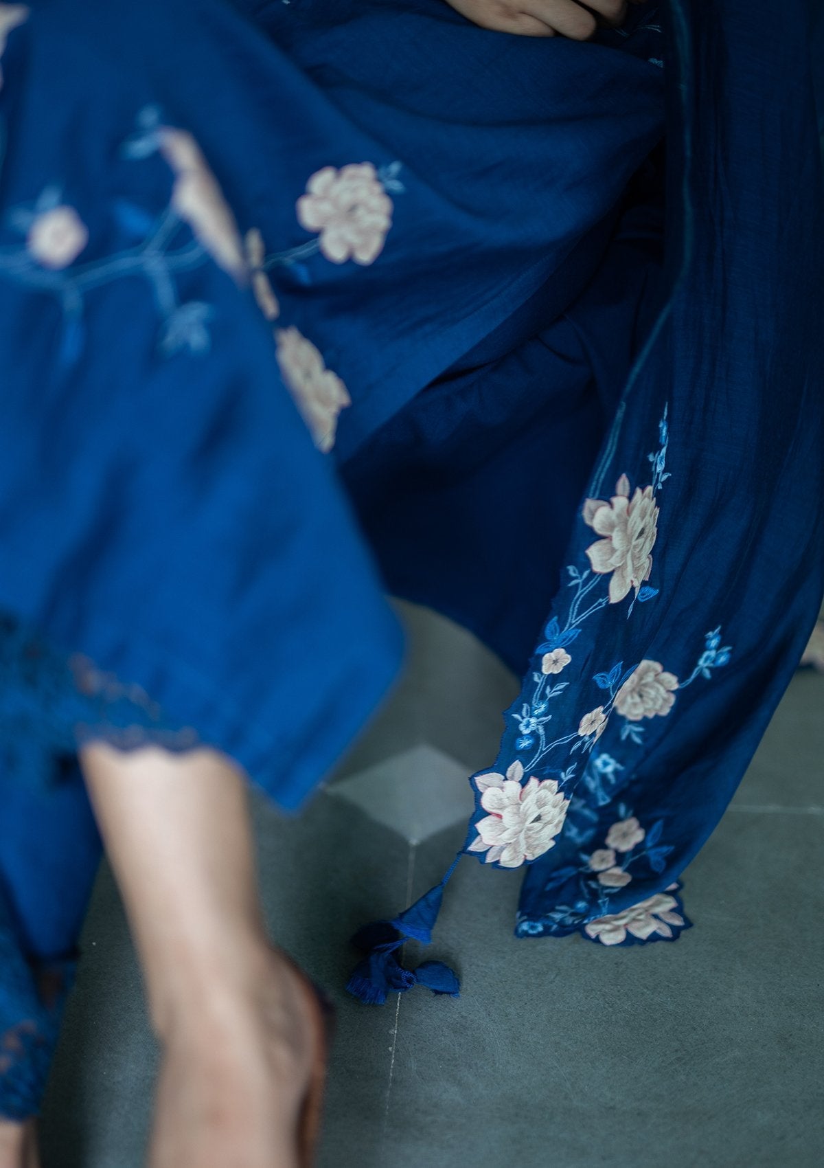 Sapphire Applique Kurta Set