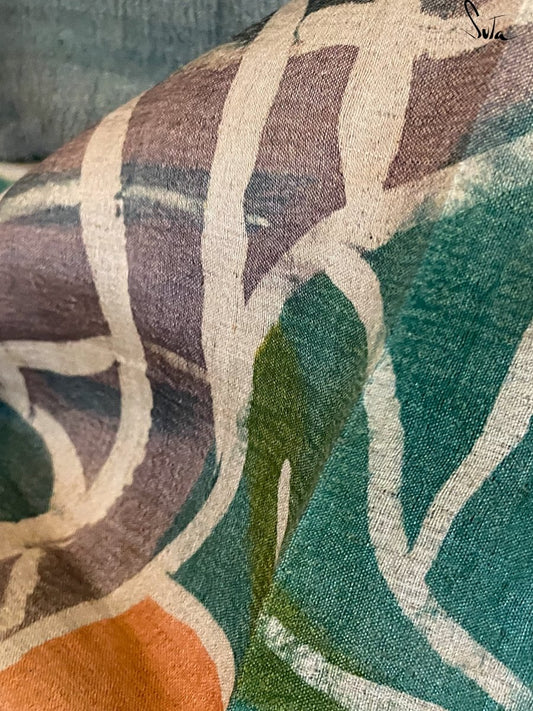 Water lettuce in blue pond