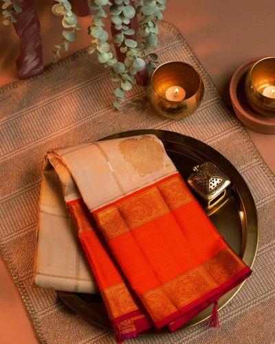 Rich Pallu & Jacquard Work Kanjivaram sari - Special Wedding Edition