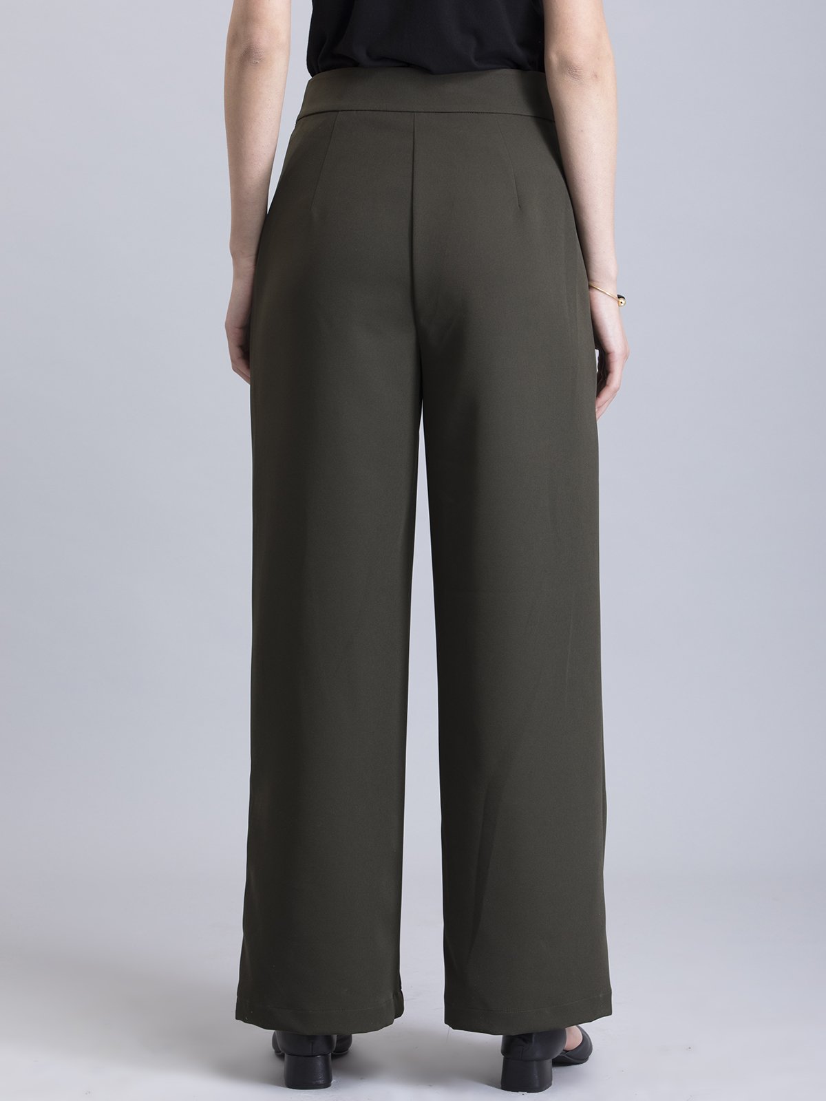 Wide Leg Pants - Olive