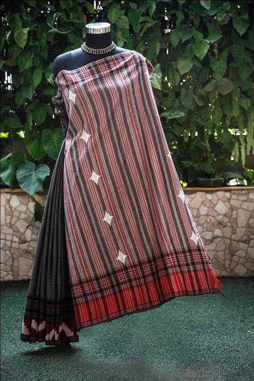 Charvi' Handwoven Extra Weft Cotton Saree