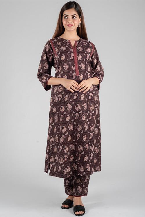 Paisley Printed Kurta & Pant Set