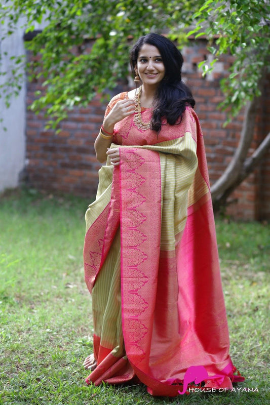 Beautiful Art Silk Jacquard Border Saree