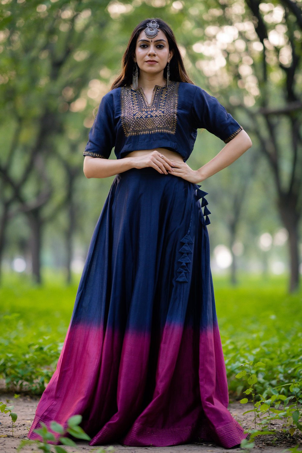 Gul Bano Embroidered Lehenga (Set of 2)