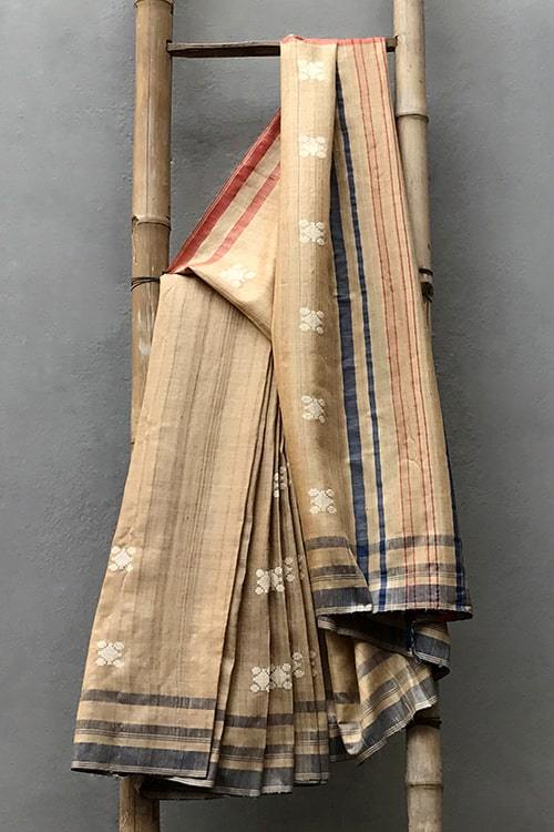 Soha' Handwoven Extra Weft Silk Saree-44