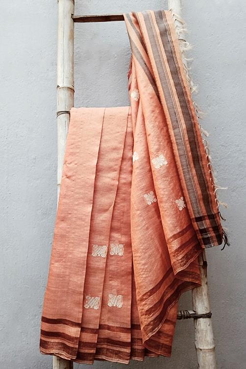Soha' Handwoven Extra Weft Silk Saree-45