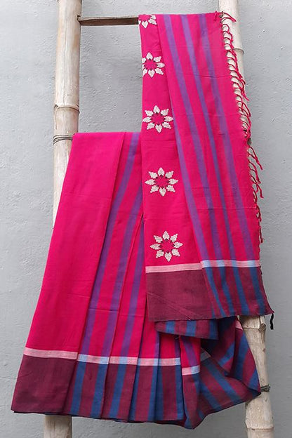 Bhavna 01 D' Handwoven Extra Weft Cotton Saree
