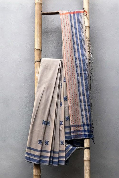 Soha' Handwoven Extra Weft Cotton Saree