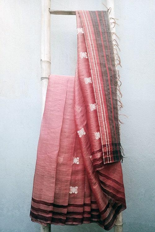 Soha' Handwoven Extra Weft Silk Saree-46