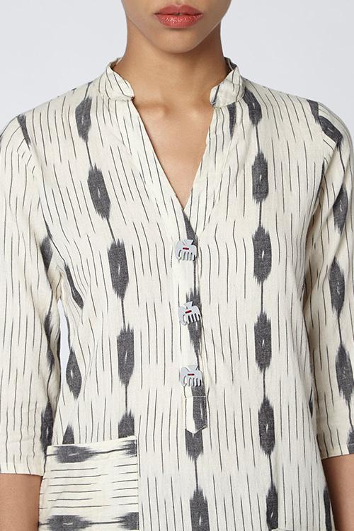 New Chance' Cotton Ikat Kurta