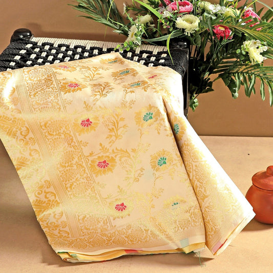 Beautiful Art Silk Jacquard Border Saree