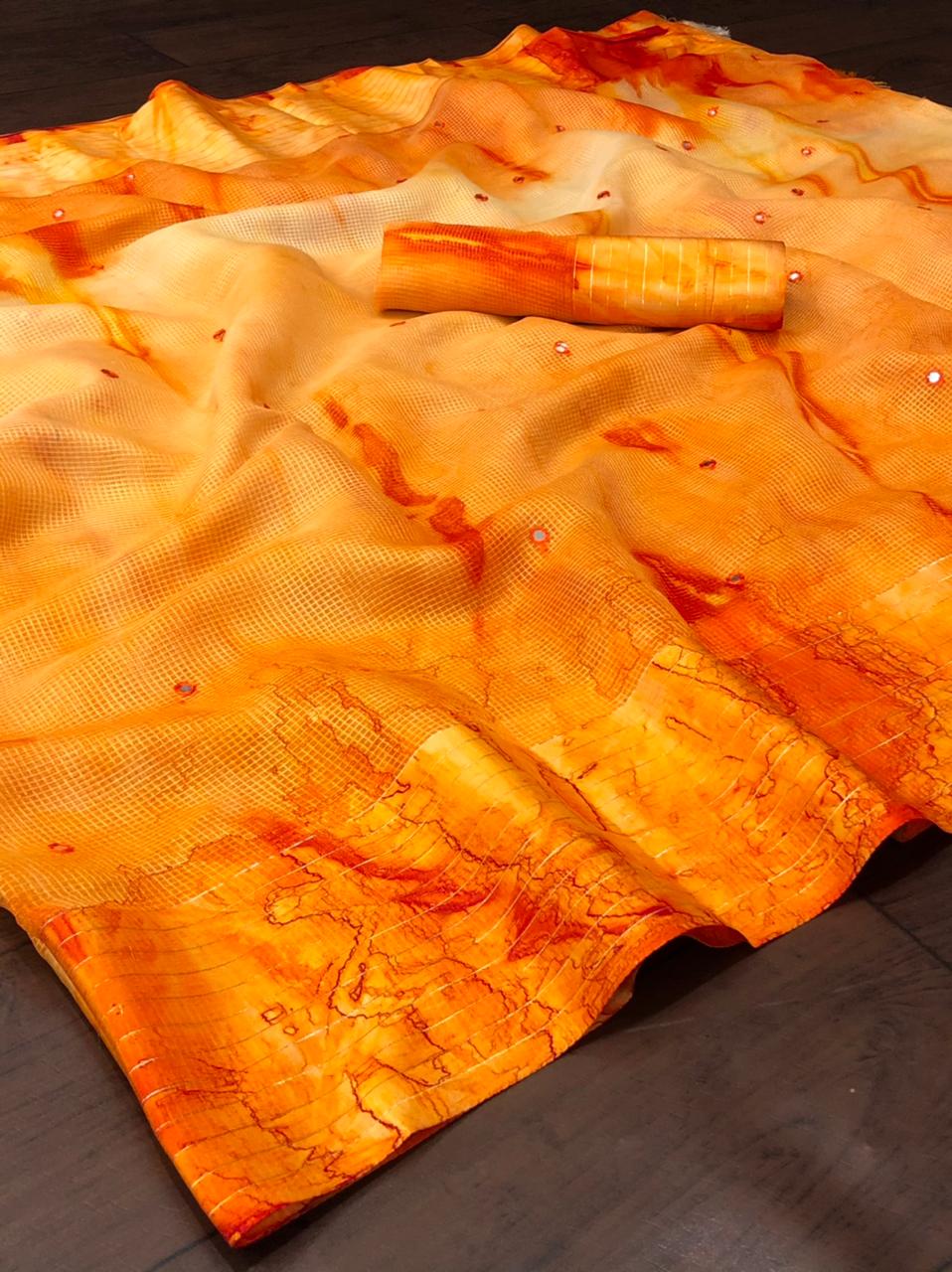 Valiba Uniquee Cotton Printed Sarees