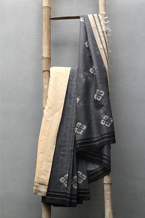 Adya' Handwoven Baavanbuti Silk Saree-14