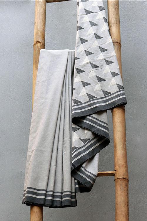 Ahalya-3A' Handwoven Extra Weft Cotton Saree
