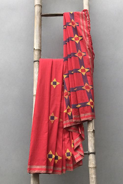 Taarika' Handwoven Extra Weft Cotton Saree