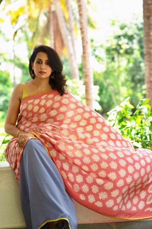 Hand crafted Silk Shibori Sari-17