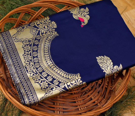 Valiba's Gallant Royal Red Rich Pallu & Jacquard Work On All Over The Saree.