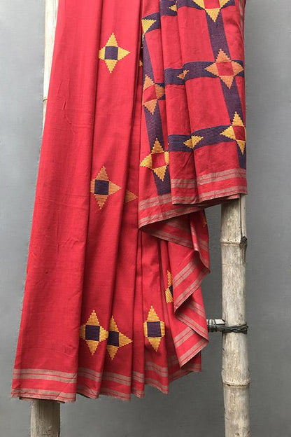 Taarika' Handwoven Extra Weft Cotton Saree