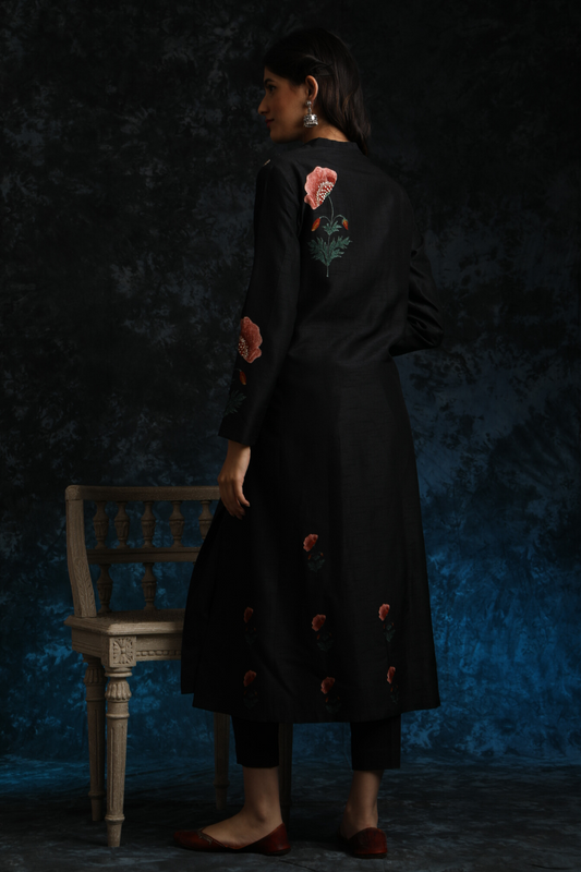 Floral Boota Printed  Kurta Paired With Matching Cotton Pants  (ALY-06)