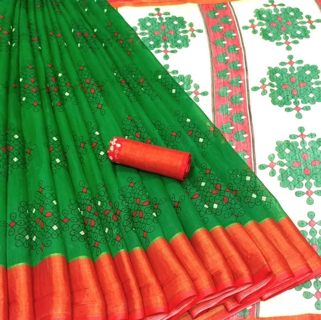 Valiba Famous Cotton Printed Sarees